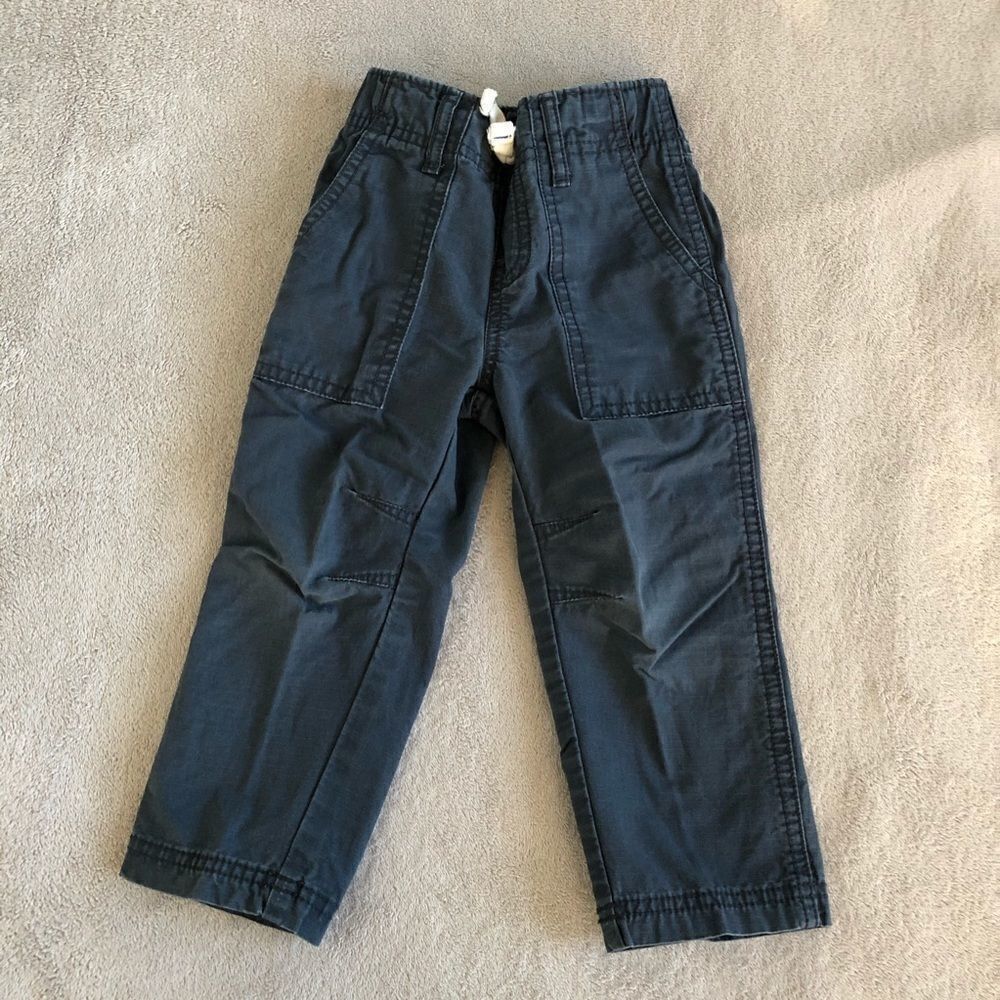 Carter’s Boys Navy Cotton Poplin Pull On Pants